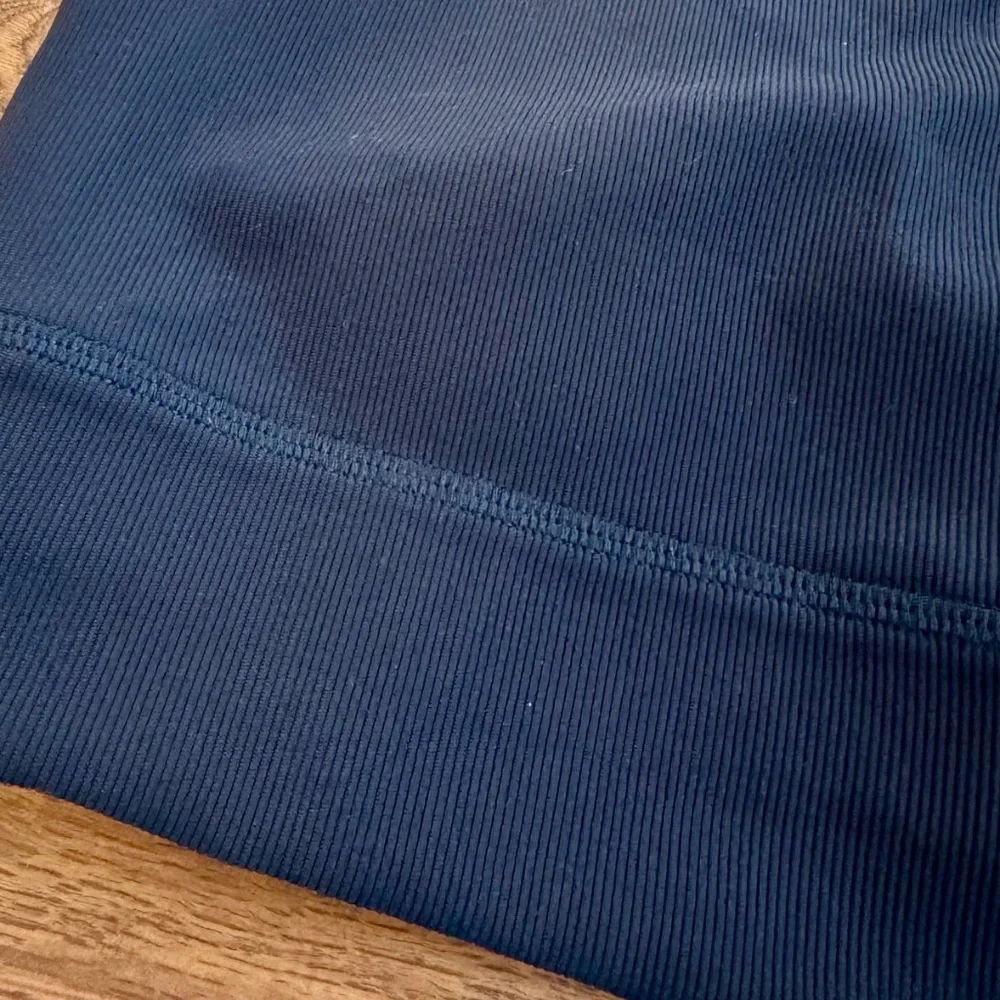 Lululemon Energy Bra High Neck Long‎ Line Ribbed Navy Women's 8 W2CK8S L